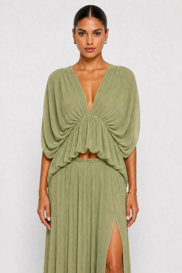 Solice drapped top