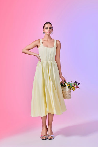 Victoria Corset Midi Dress