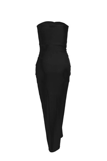 Noir Draped Midaxi